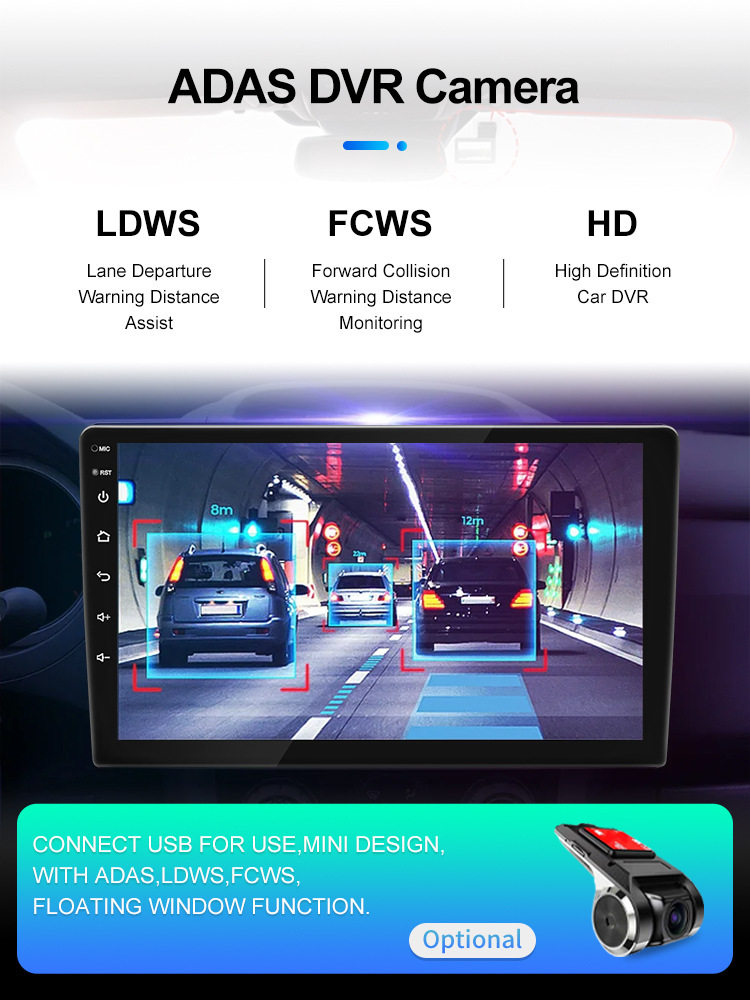 Cross-Border Factory 7/9/ 10inch Universal Android Car Navigation Touch Screen Player with Carplay