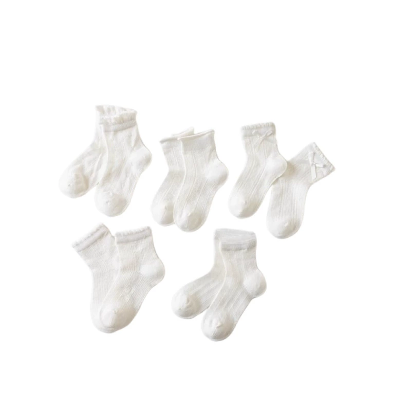 Summer thin children's white socks girl's