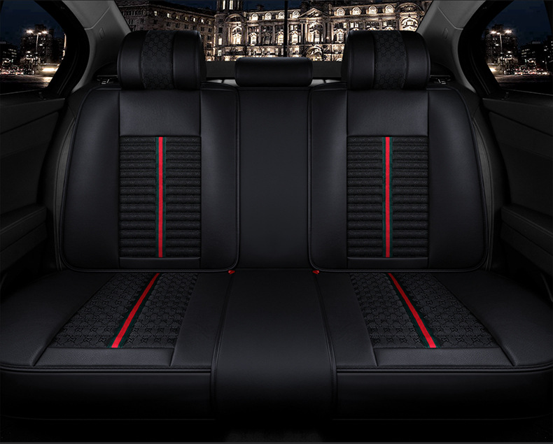 Cross-Border Car Seat Cover, Universal for All Seasons, Fully Enclosed Universal Cushion Cover, Comfortable and Breathable Car Interior Cushion Seat Cover
