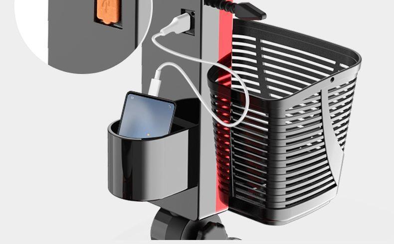 New Model of Electric Four-Wheeler for the Elderly, Lightweight and Foldable, a Home-Use Mobility Aid for Disabled People
