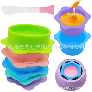 New Folding Silicone Wax Bean Bowl with Scale Heating Wax Melting Beauty Mask Bowl High Temperature Resistant Hair Removal Wax Melting Bowl