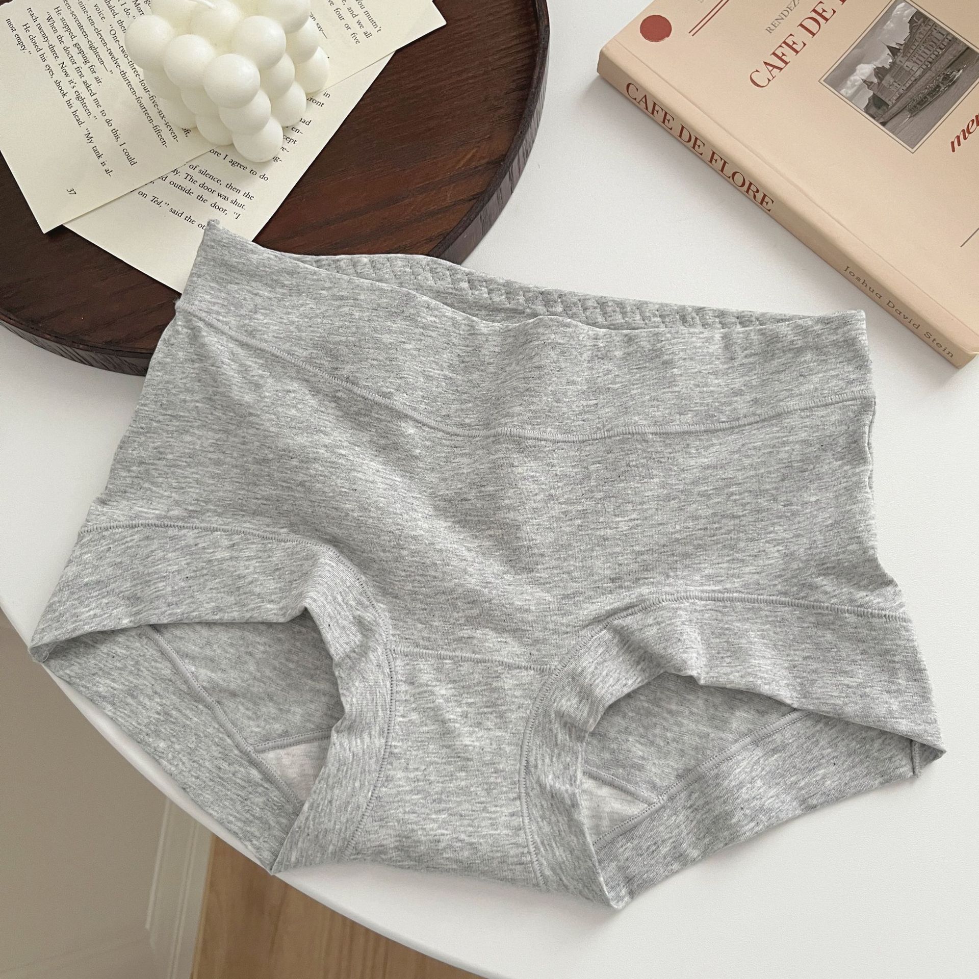 Pantalones de algodón básicas simples de ángulo plano de dama cómodas y versátiles, pantalones de pantalonada de mujer de tamaño grande