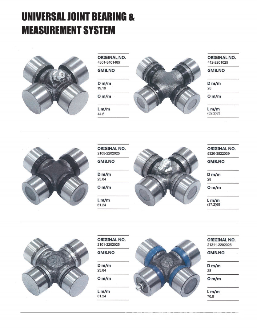 EQ140 universal joint cross shaft 39×118, cross bearing assembly for truck rotary tiller drive shaft