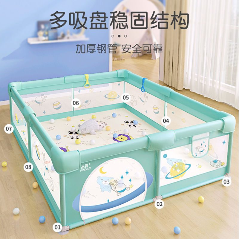 Barra de protección para bebés, valla de juegos para niños, hogar interior, valla de seguridad para bebés, alfombra de escalada, valla de piso para niños pequeños