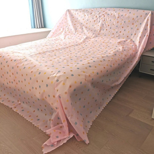 Furniture Dust Cover to Cover Dust-Proof Sofa Dust Cover Cloth Restaurant Table Dust Cover Flower-Shaped Cover Cloth Bed Home