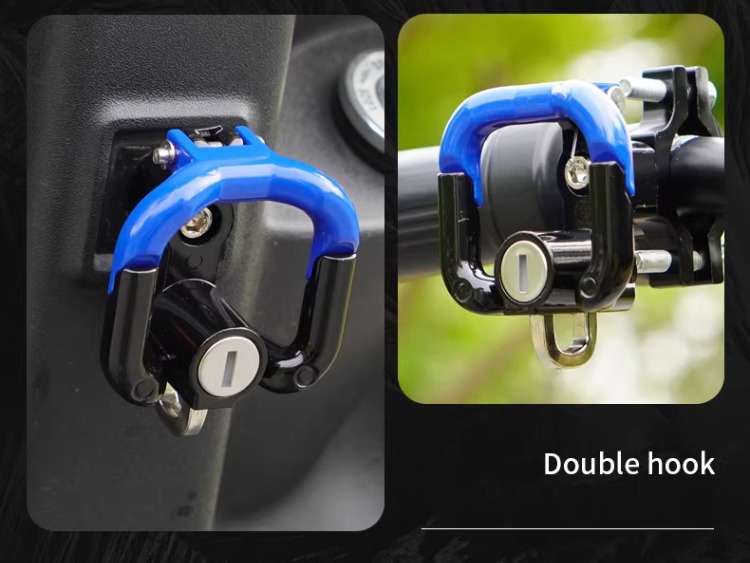 Universal Front-Mounted Hook for Electric Bikes, Motorcycles, and Scooters, No-Drill Required, for Hanging Delivery Helmets