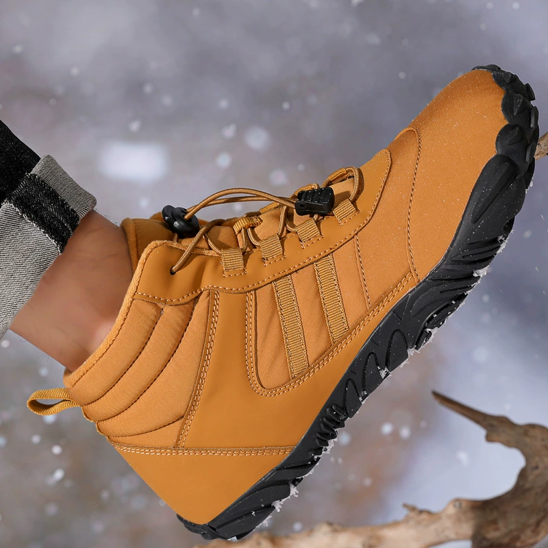 Трансграничные наружные хлопчатобумажные туфли водонепроницаемые походы хлопковые сапоги плюс бархат теплая обувь пара спортивные толстые нескользящие снежные сапоги