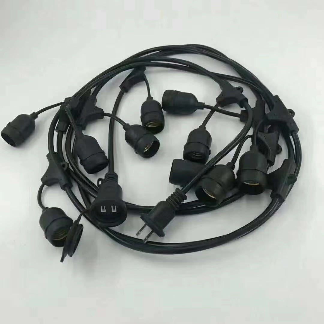 E27太阳能灯串 养殖灯 大棚种植灯草坪灯串线