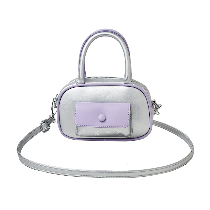 Trendy nicho con bolsos pequeños para mujer 2025 nuevo bolso de hombro de todo fósforo de color en contraste versión coreana del pequeño bolso cuadrado de mensajero de cercanías