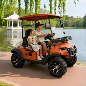 Yüksək Səviyyəli Elektrikli 2-4-6 Yerlik Qolf Arabası, Turist Otelləri Üçün Dörd Təkərli Nəzarət