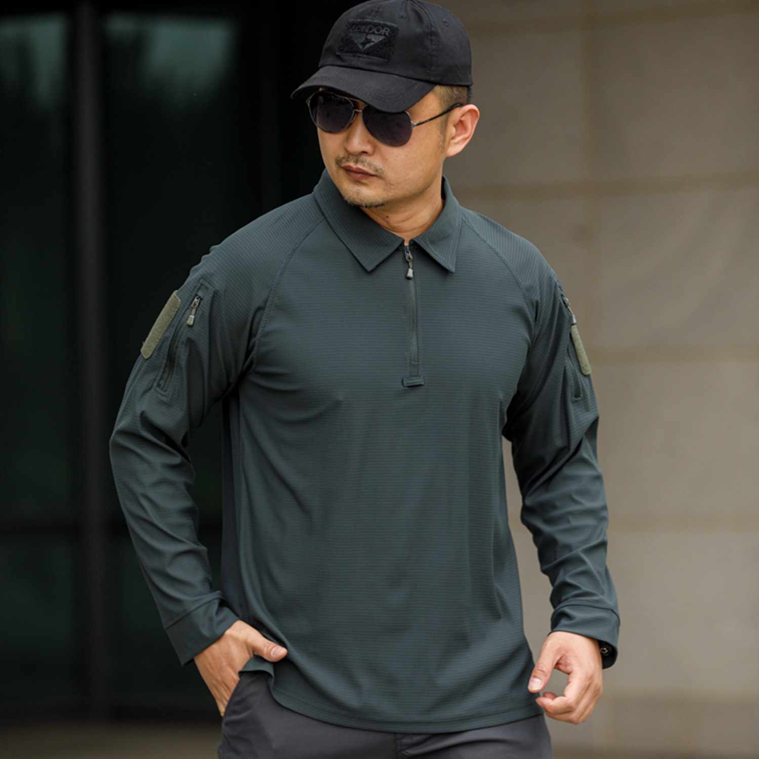 Summer quick dry tactics long-sleeve