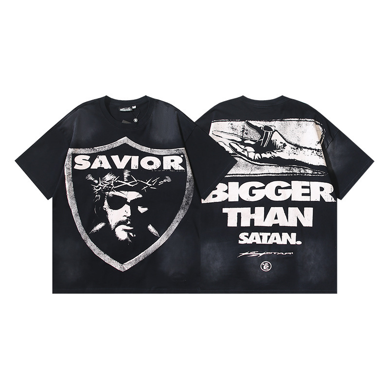 Hellstar T-shirt Savior Bigger Than Satan Black