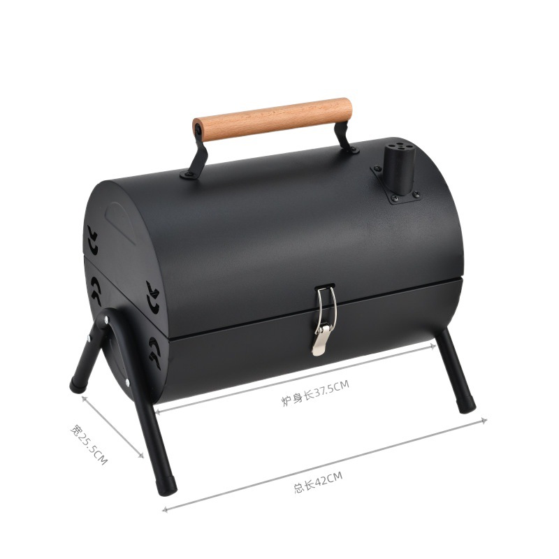 Parrilla de barbacoa plegable 1 Chimney para camping, uso doméstico, preparación de té, parrilla para patio exterior, carbón.