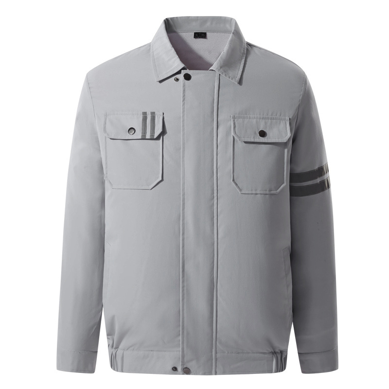 Fábrica directa de verano con ventilador ropa al aire libre para hombres y mujeres refrigeración de doble cremallera chaqueta de trabajo ropa de aire acondicionado