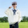 宽松少女新款学院风卫衣