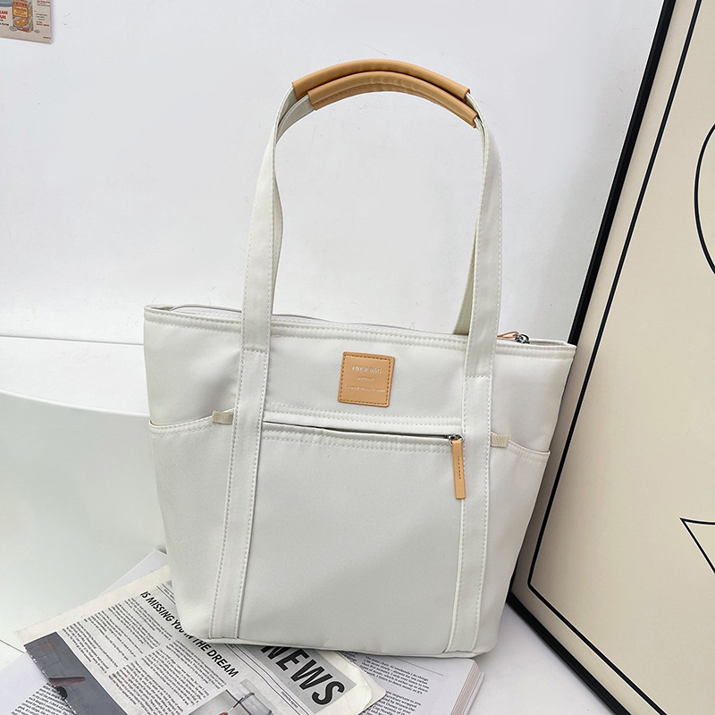 Bolso de mano simple de un solo hombro de gran capacidad en vivo Bolso diagonal de moda casual para mujer 2024