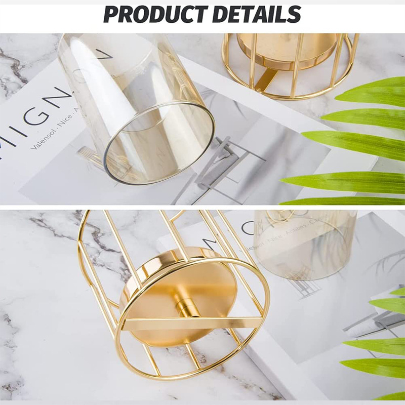 Luz de lujo candelabro hierro espiral alambre hogar aromaterapia vela titular velas cena props decoración escritorio adornos