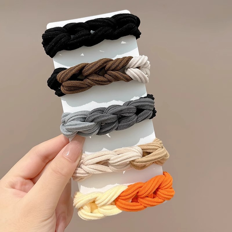 grueso de alta elástica mariposa trenzada cabello cabello de mujer cabello de cabello de cola de caballo cabello de alta sensibilidad correa de cabello adornamiento de cabello