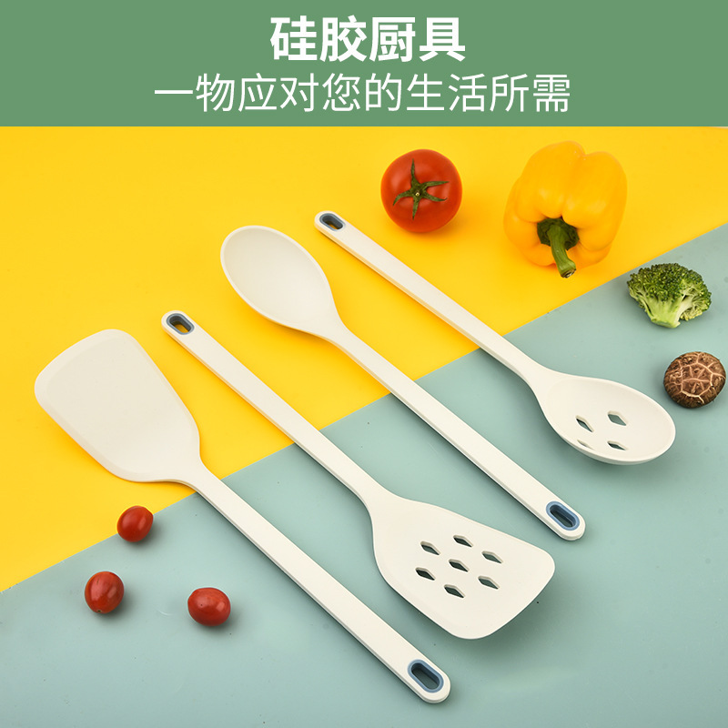 メーカーのシリコンキッチン用品 7 点セット家庭用シリコンフライパンキッチン用品セットシリコンクッキングスパチュラスープスプーン卸売|undefined