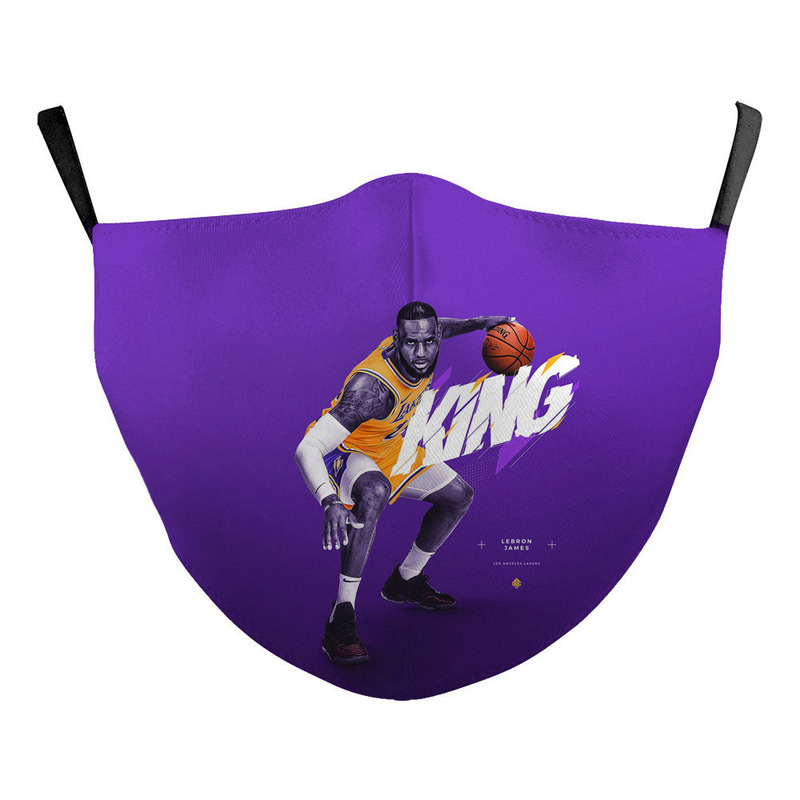 Máscara antipolvo de fútbol de la NFL impresa en 3D Baloncesto de la NBA Lakers Fire Brave Nuggets Impresión Máscara protectora 3D Fija Z
