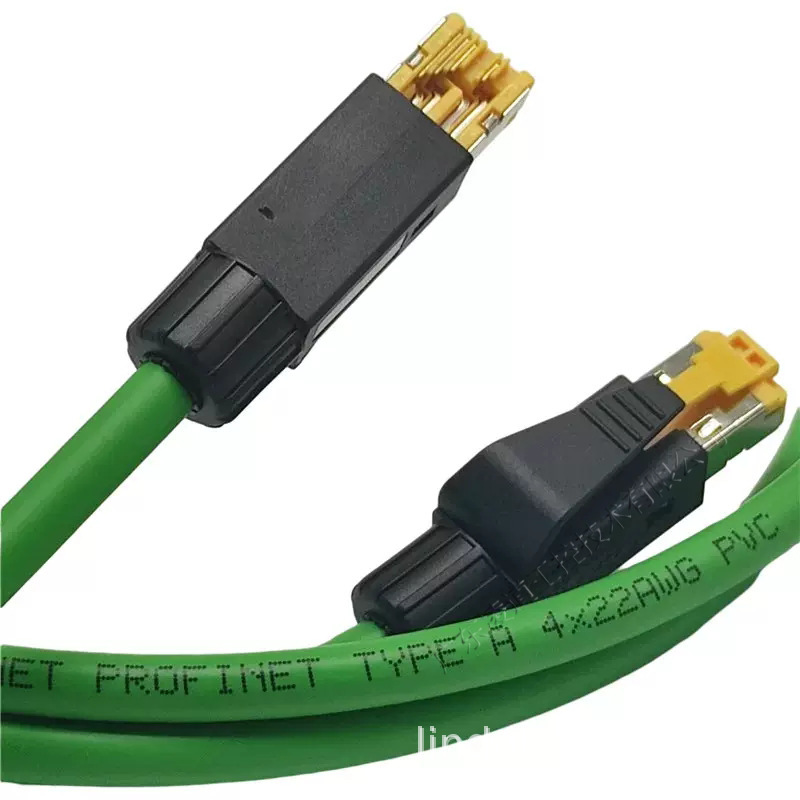 Industrial Ethernet Cable Profinet Type a B C Industrial Grade Double Shielded Communication Network Cable