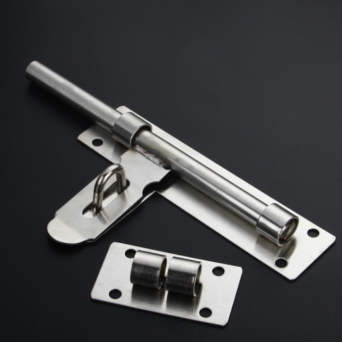 Surface-mounted thickened stainless steel latch extended locking door bolt anti-theft thickened 8-inch-20 inch heavy-duty latch door latch