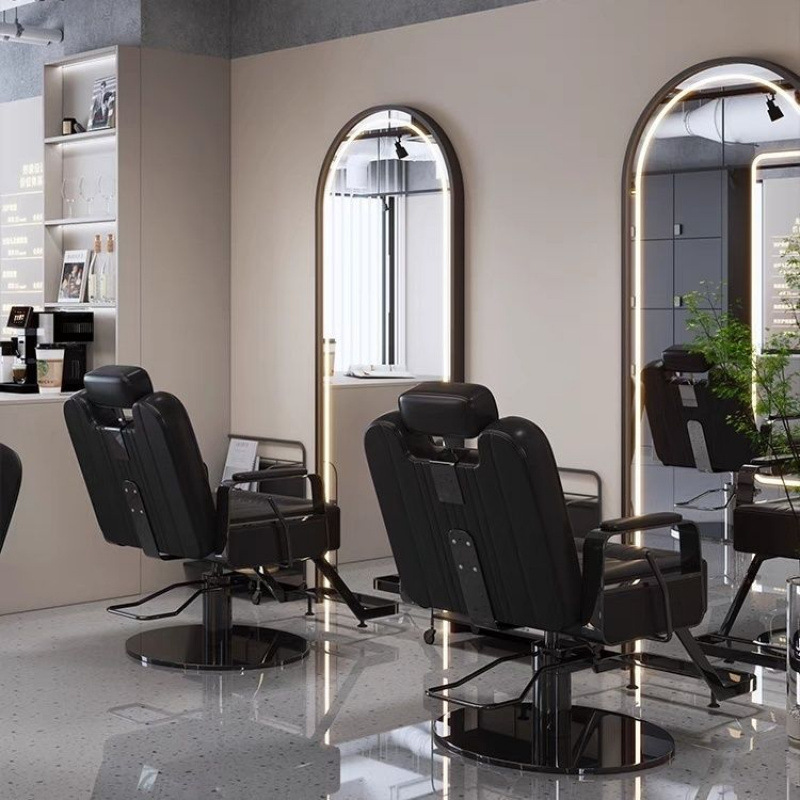 silla especial de peluquería, taburete de corte de pelo especial de peluquería de alta gama, asiento elevador, área de cremado, silla de peluquería