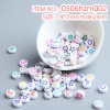 Pack, acrylic beads with letters, children's keychain, accessory, 10 gram, English letters, early education