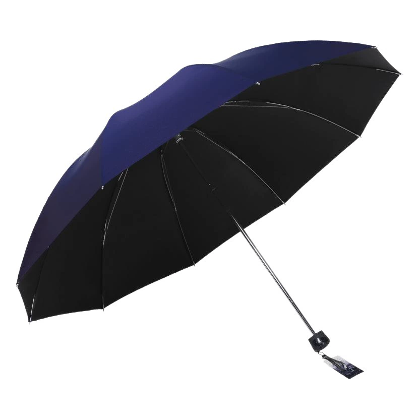 Небесный Зонт 33188E черный резиновый складной Анти-Ультрафиолетовый деловой печатный текст логотип рекламный подарок событие зонтик