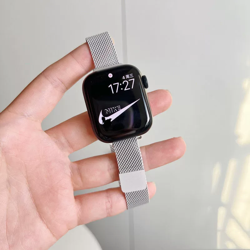 Подходит для Apple Watch S10 Ultra, ремешок для маленького аромата iWatch987654, деним цепочка