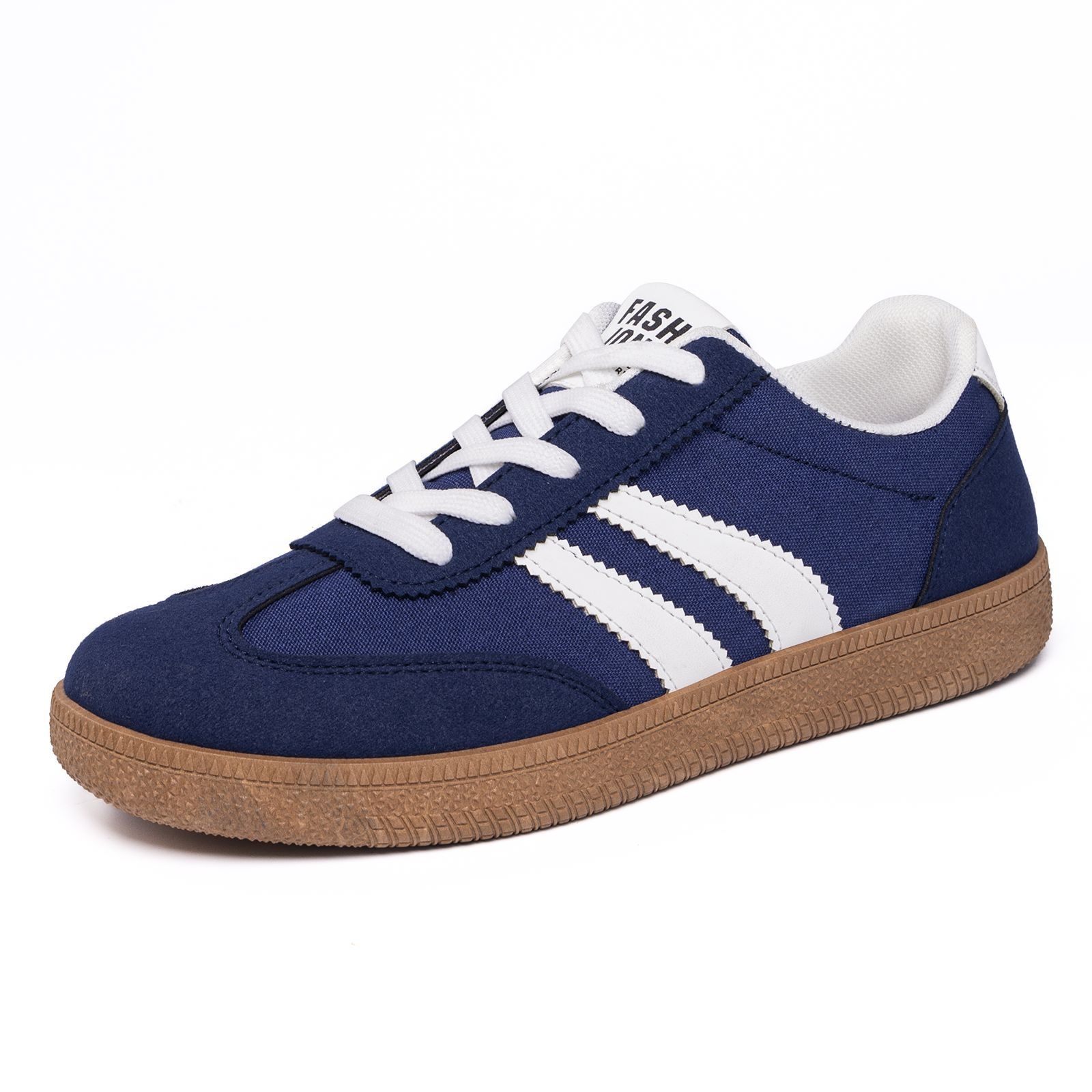 Zapatos de entrenamiento retro de primavera de mujeres nuevos zapatos de skate casuales a rayas de color combinados con zapatos de estudiante suaves al por mayor