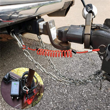 6英尺汽车拖车安全绳，用于房车应急露营车的分离电缆可收放电缆