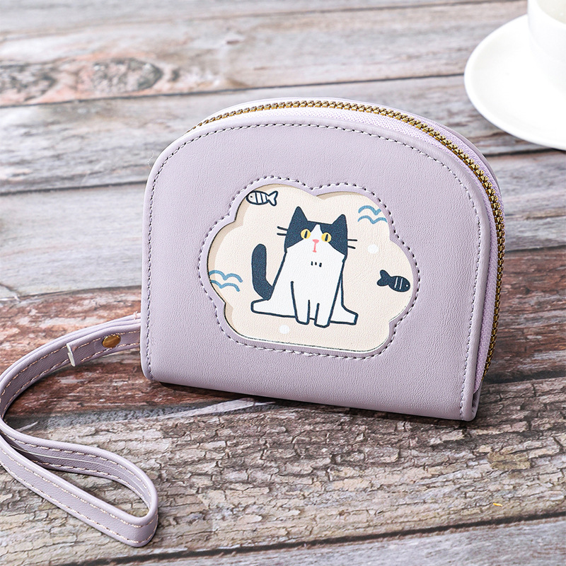 Women's baby cat Pu Leather Zipper Wallets display picture 2