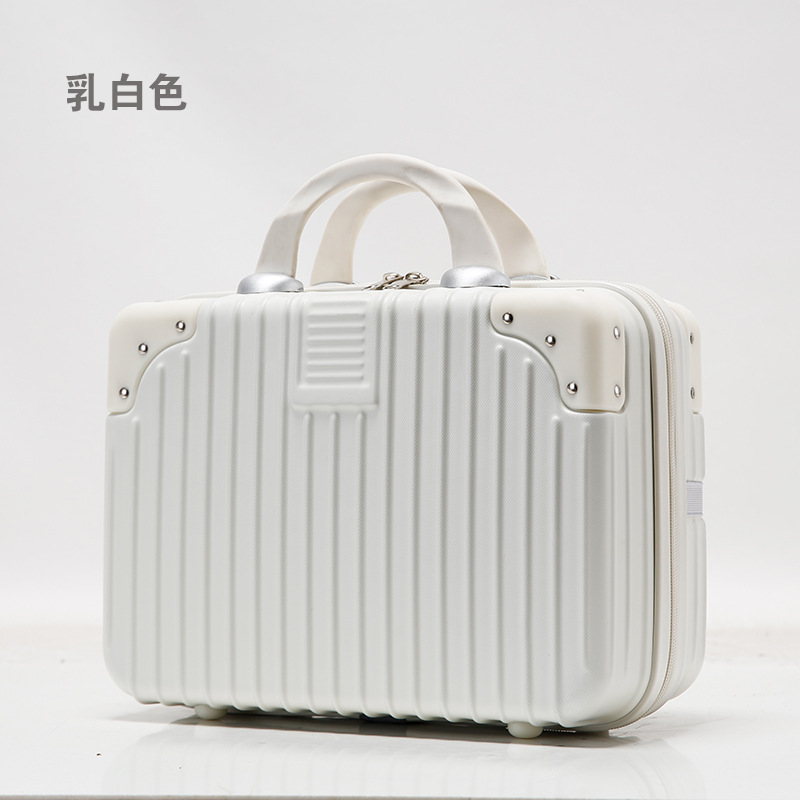 14 pulgadas de equipaje caso cosmético de las mujeres nueva bolsa de viaje en seco Mini caja de almacenamiento portátil caja de la madre y el niño fijo LOGO venta al por mayor