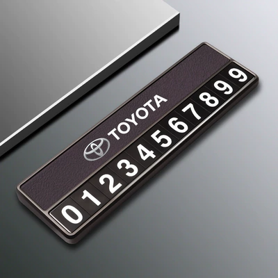 Moving Car Phone Plate — Nömrəli dayanma kartı - toyota-d-model-parking-sign-purple-comes-with-5-sets-of-number-plates