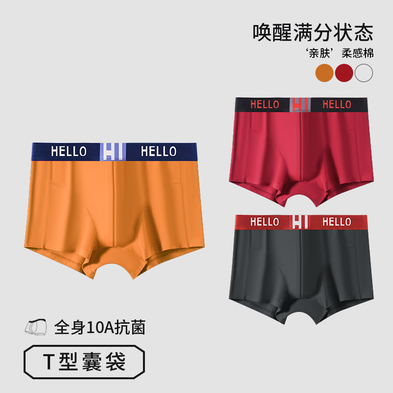 Lee【Same Style】Breathable Cotton Men's Underwear for the Year of the Zodiac, Skin-Friendly Seamless Four-Season Underwear, Men's Pure Cotton 10A Antibacterial Lee【Same Style】Breathable Cotton Men's Underwear for the Year of the Zodiac, Skin-Friendly Seamless Four-Season Underwear, Men's Pure Cotton 10A Antibacterial