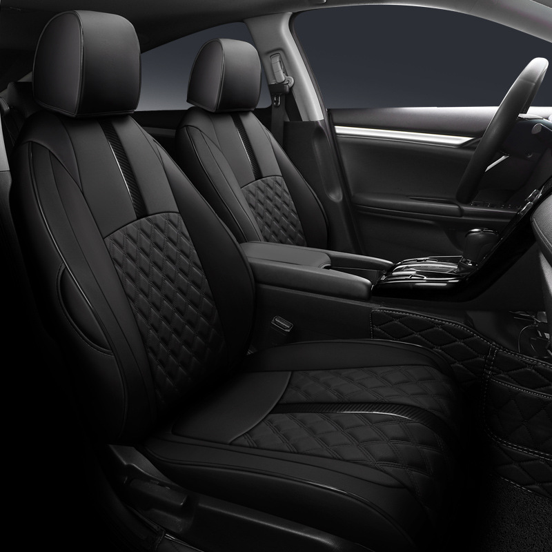 [Cross-Border] Civic 16-24 Model Year Car Seat Cushion, Wear-Resistant Full Leather Seat Cover for Export