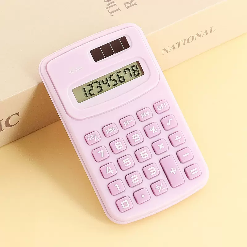 彩色迷你计算器8位学生计算器可爱便携计算机文具跨境掌上计算器