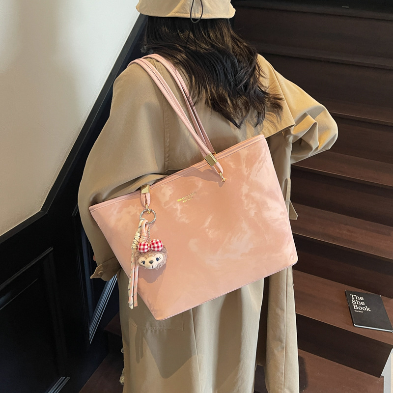 韩版高级感腋下通勤包包女包2025新款纯色简约单肩托特包一件代发|undefined