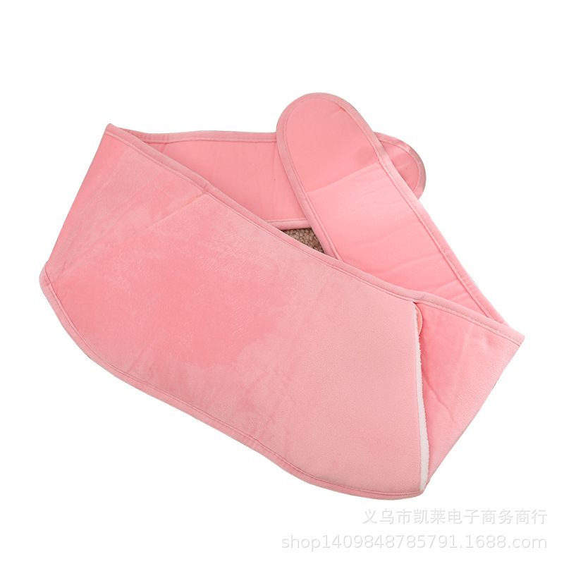 Venta al por mayor nueva bolsa de agua caliente cinturón de protección calefacción eléctrica Mini doble capa térmica Rosa verde cinturón de calefacción eléctrica de tres piezas