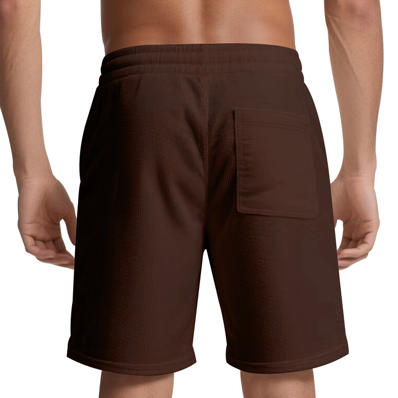 Herren Cord Shorts Mit Tunnelzug Für Strand Und Freizeit_voghion.com