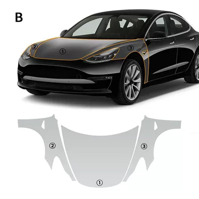 Cross-border 20-23 Tesla model3 Car paint protective film - package-2-20-23-tesla-3