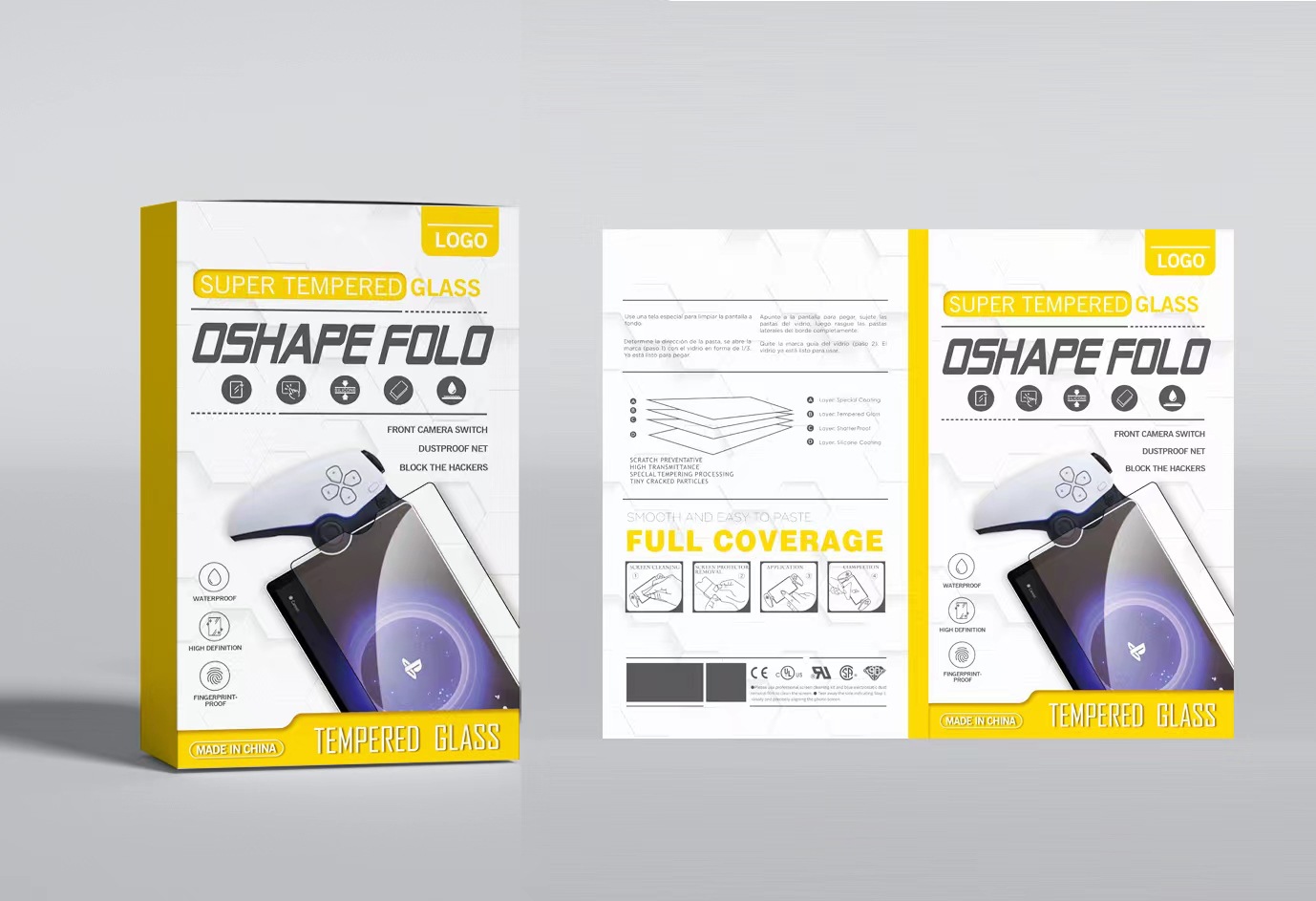 Adecuado para Sony Sony PS5 transmisión de la computadora de mano PlayStation protector de pantalla película templada 8 pulgadas