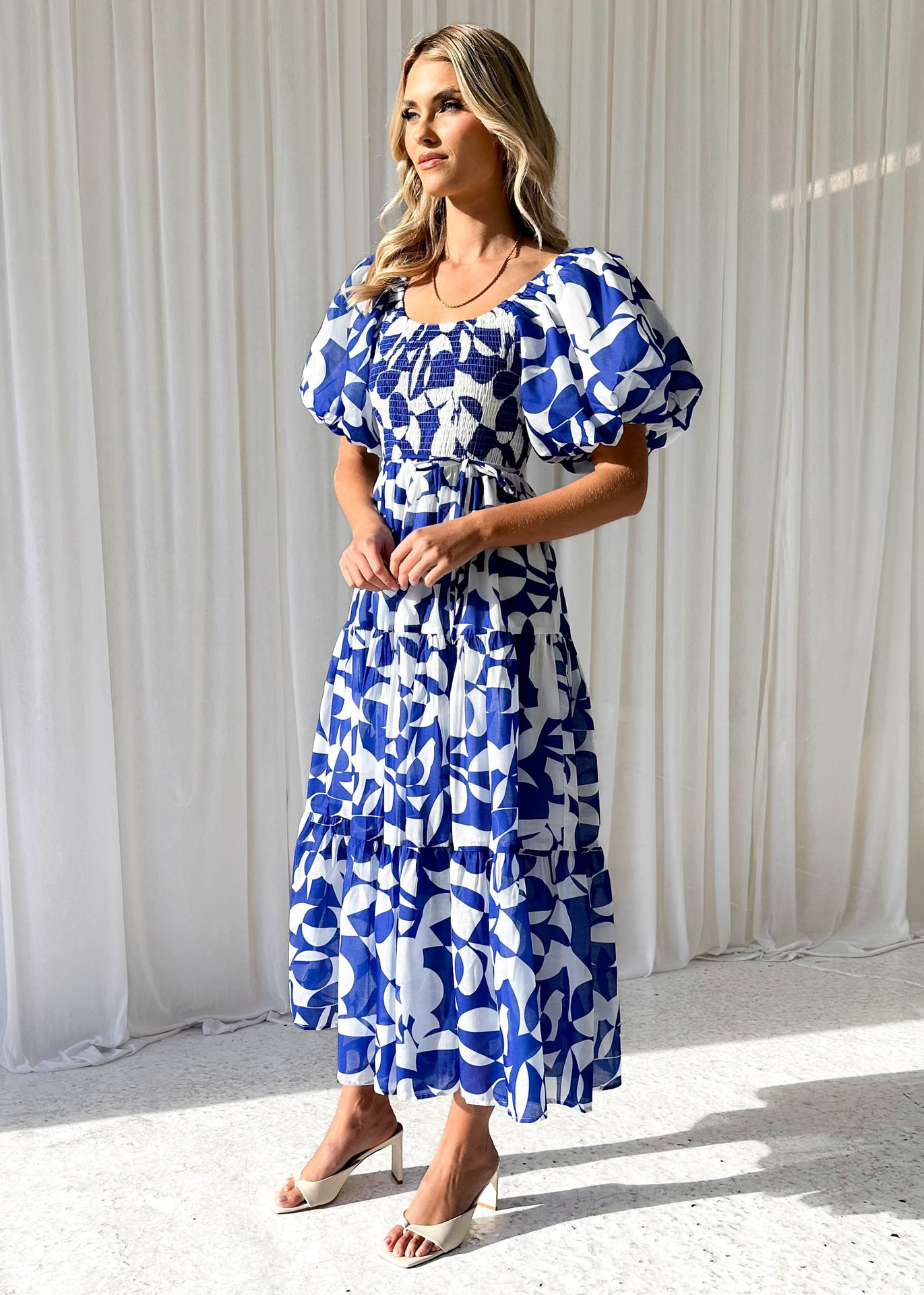 266g Weight Maxi Long Dress Dress Length Type Short Sleeve Sleeve Length Swing Dress Dresses Type Puff Sleeve Sleeve Type Polyester Fabric Type High Waist Waist Line Holiday, Daily Occasion Off Shoulder Neckline Slim Fit Type Flower Pattern Spring Season Women's Gender Printing Design Elegant, Pastoral Style Wholesale Women's Elegant Pastoral Printing Flower Holiday Daily Off Shoulder Short Sleeve Swing Dress 28