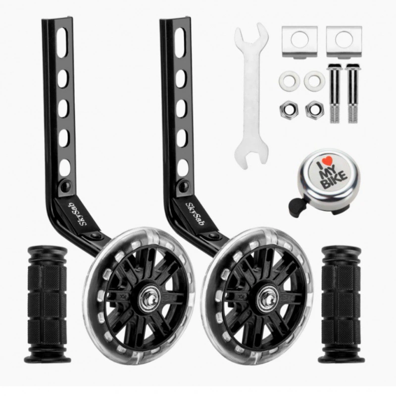 Заводские поставки аксессуаров для детской коляски 12-20-дюймовое Вспомогательное колесо для баланса вспомогательного колеса ПВХ вспышка Вспомогательное колесо для детской езды