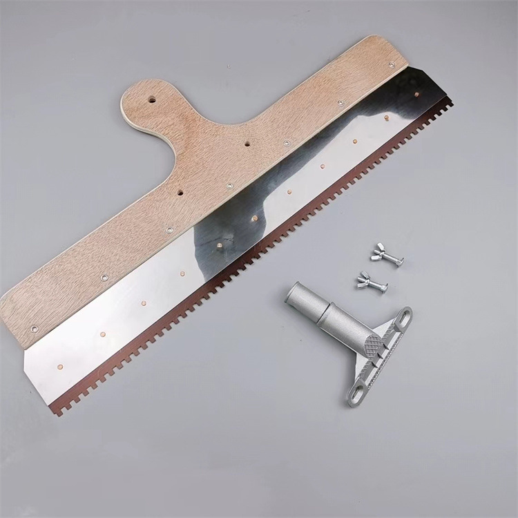 Rastrillo de dientes rastrillo pintura epoxi para pisos rastrillo de pintura de cemento rastrillo con raspador de dientes rastrillo autonivelante resistente a la corrosión