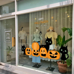 ハロウィン装飾静電ステッカーイン漫画インターネット有名店ホリデーイベントシーン雰囲気レイアウトウィンドウステッカー