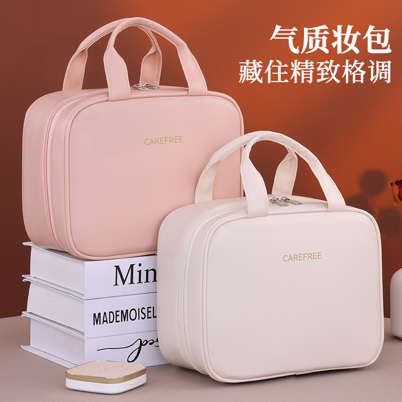 Bolsa de maquillaje multifuncional de gran capacidad multicapa de partición portátil de viaje bolsas de maquillaje portátiles de maquillaje simple caja de maquillaje