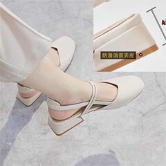 メリージェーン婦人靴ハイヒールフェアリースタイルスカート付き厚底シングルシューズ女性の夏の 2025 新しい包頭サンダル