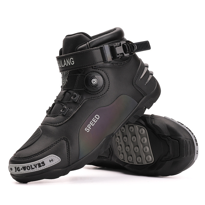 Motorcycle Shoes, Wear-Resistant Riding Boots, Men's Motorcycle Shoes, Women's Off-Road Racing Boots, Couple's Motorcycle Commuter Knight Boots, Breathable